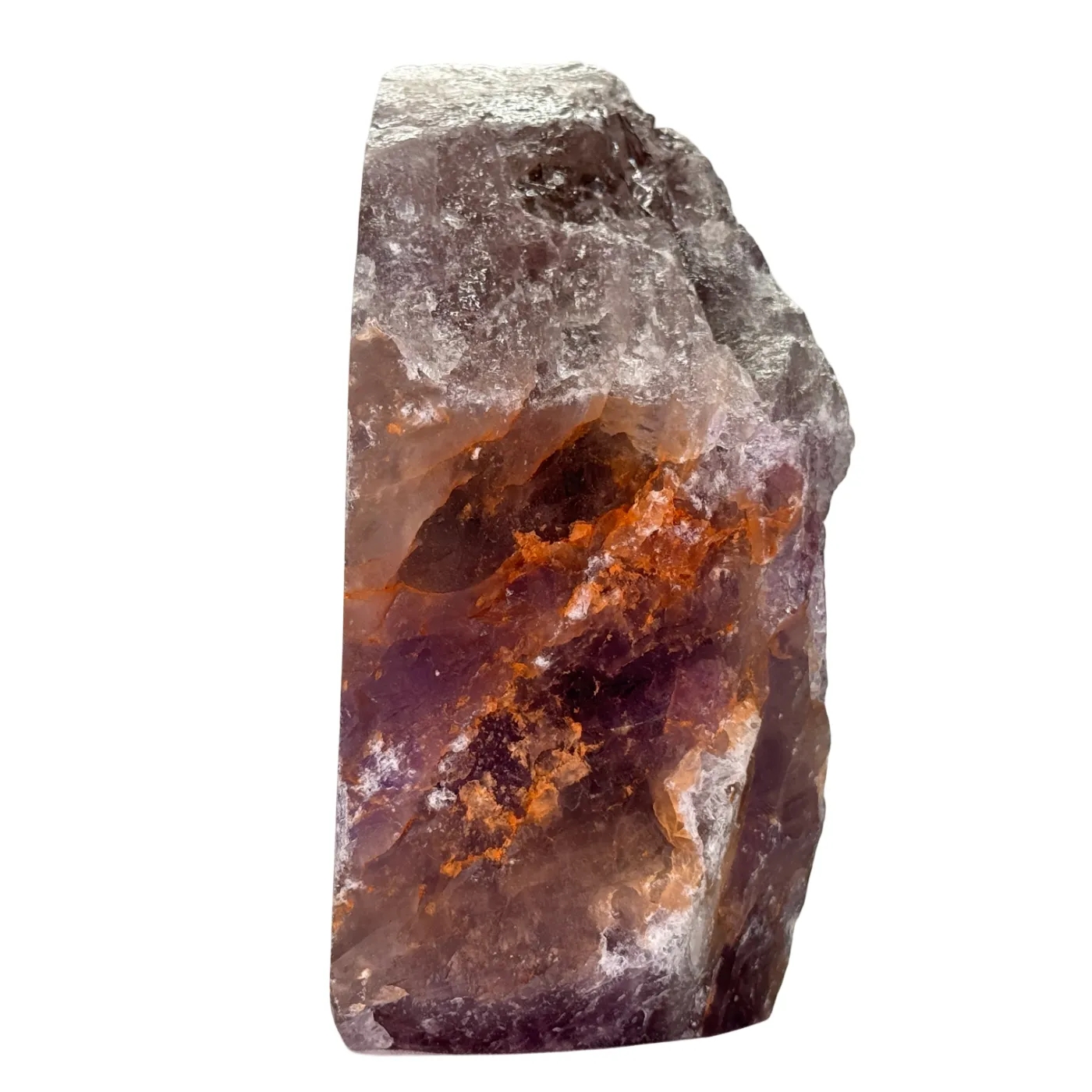 Amethist - ruw - half gepolijst - cut base - #3