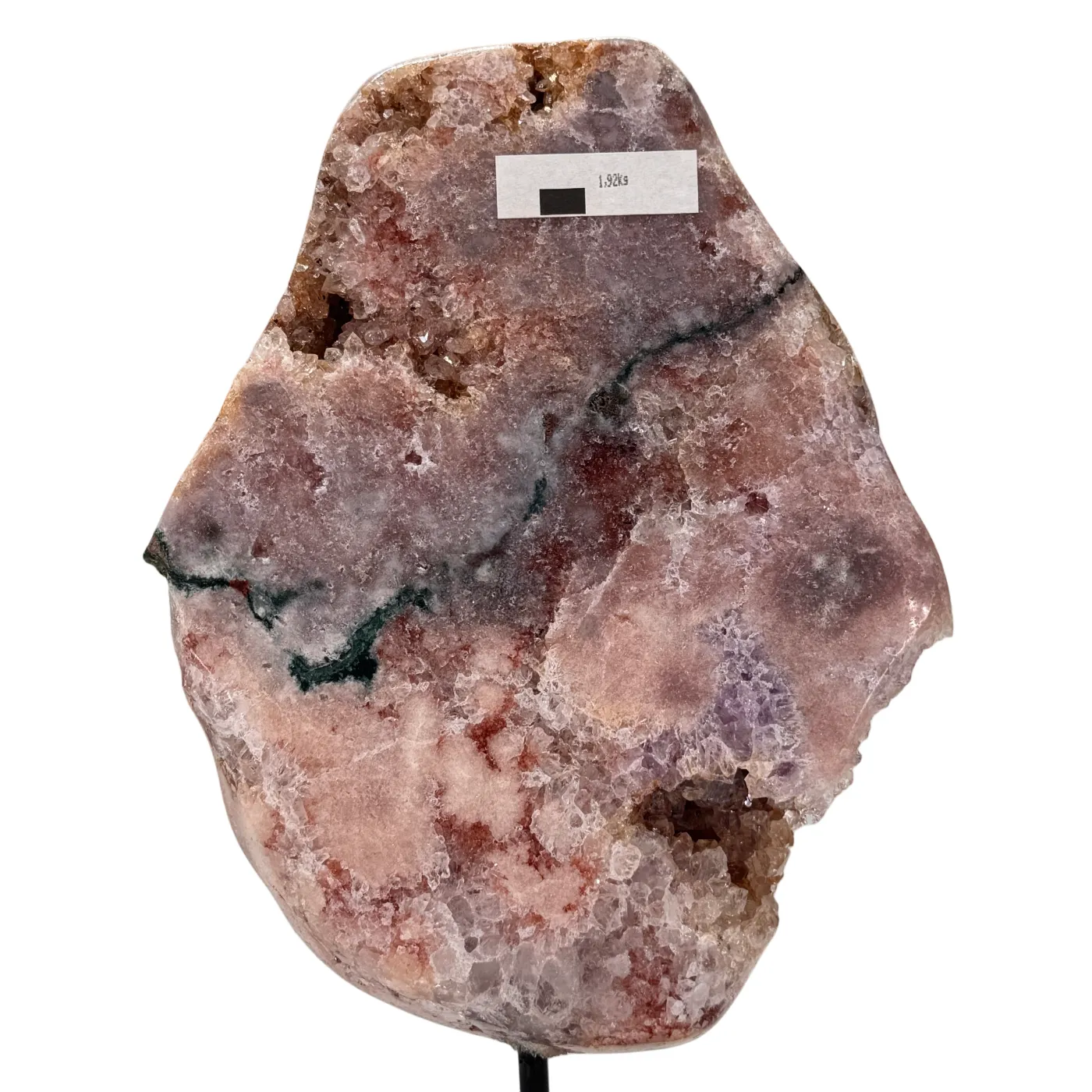 Roze amethist op standaard #8