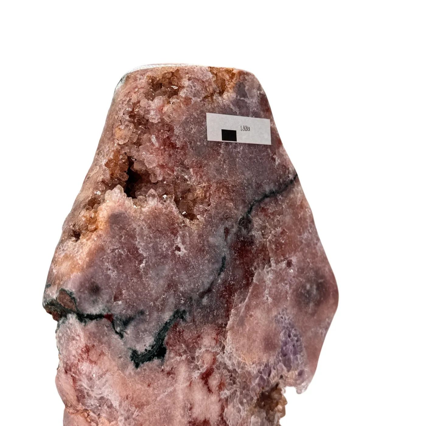 Roze amethist op standaard #8