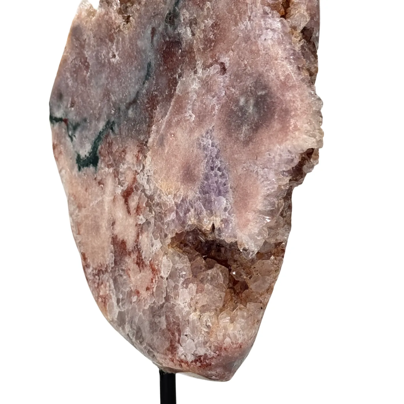 Roze amethist op standaard #8