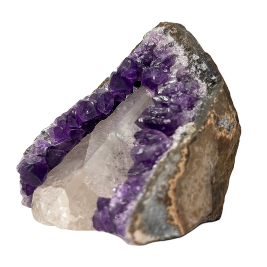 Amethist met calciet - speciale formatie #11