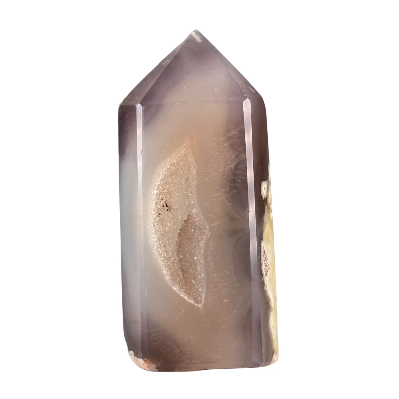 Tour d'agate Druzy polie #1