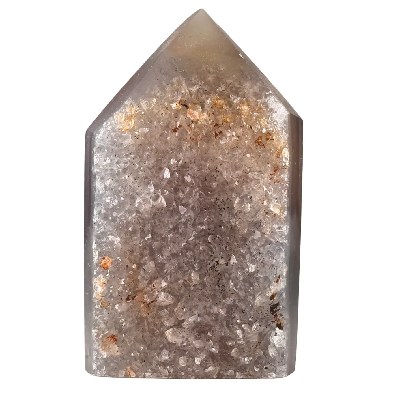 Tour d'agate Druzy polie #1