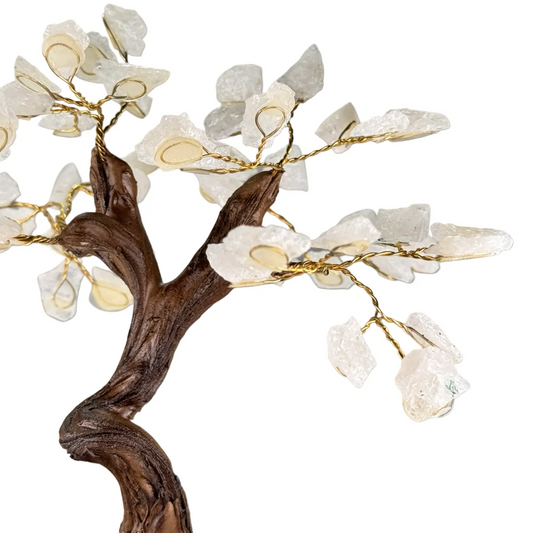 Bergkristal edelsteen boom van 15 cm