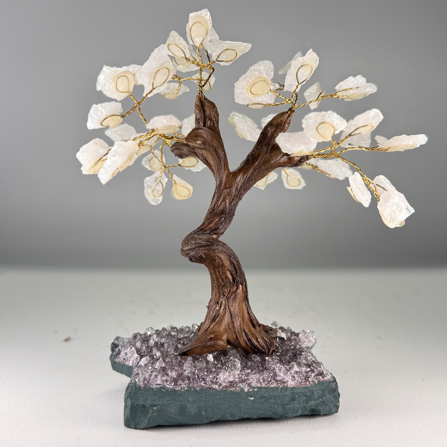 Bergkristal edelsteen boom van 15 cm