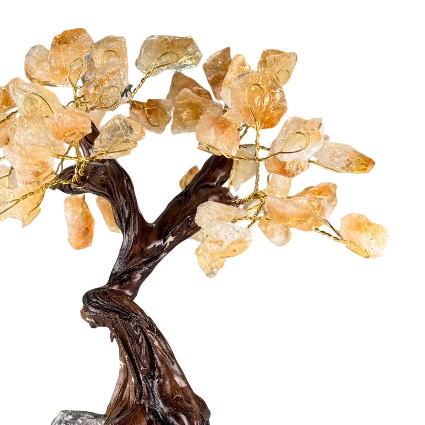 Citrien edelsteen boom van 15 cm