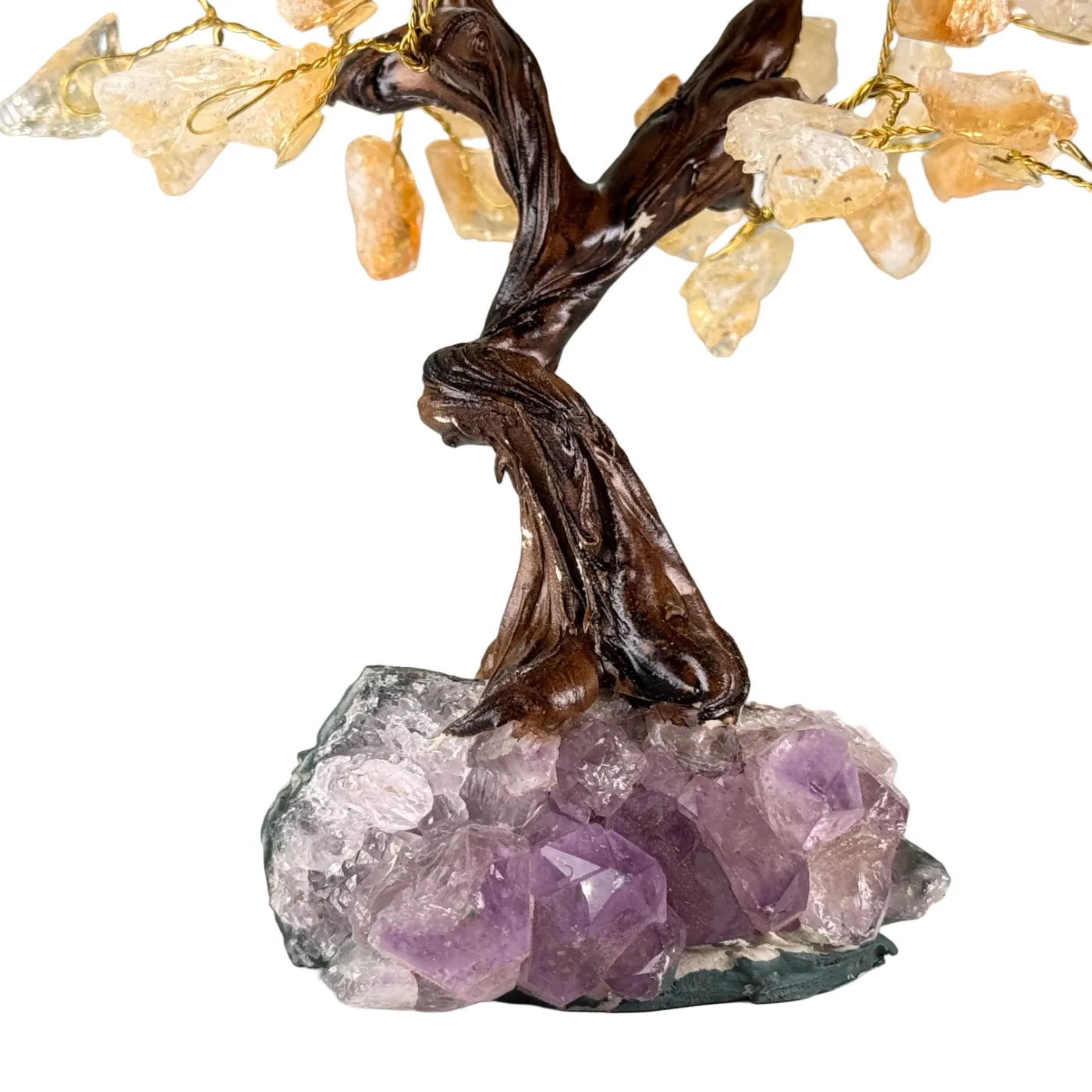 Citrien edelsteen boom van 15 cm