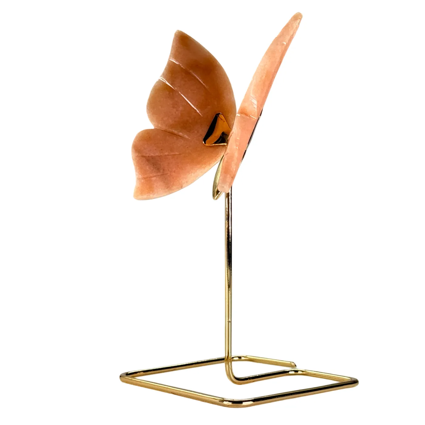 Vlinder op gouden standaard - blauwe onyx - dolomiet