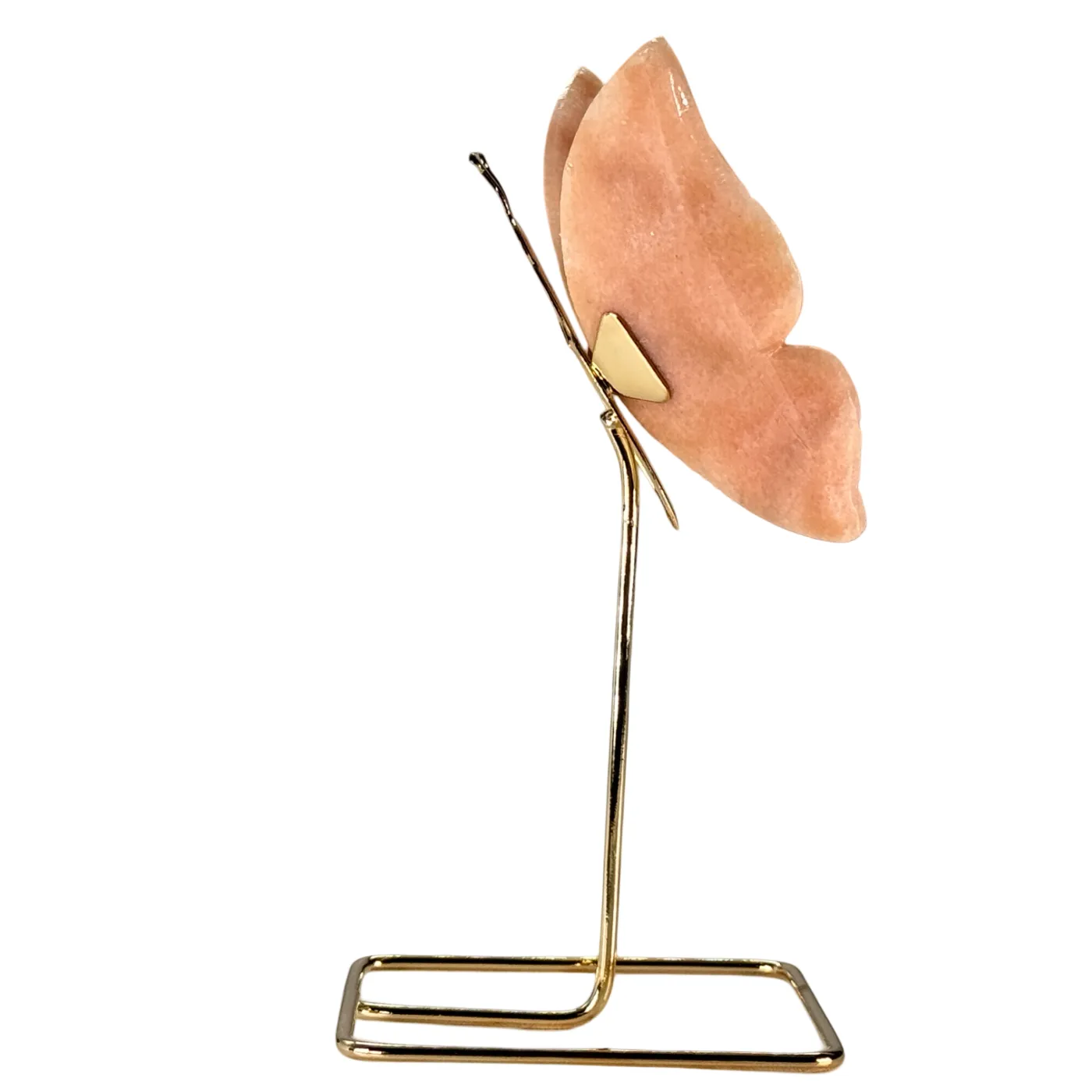 Vlinder op gouden standaard - blauwe onyx - dolomiet