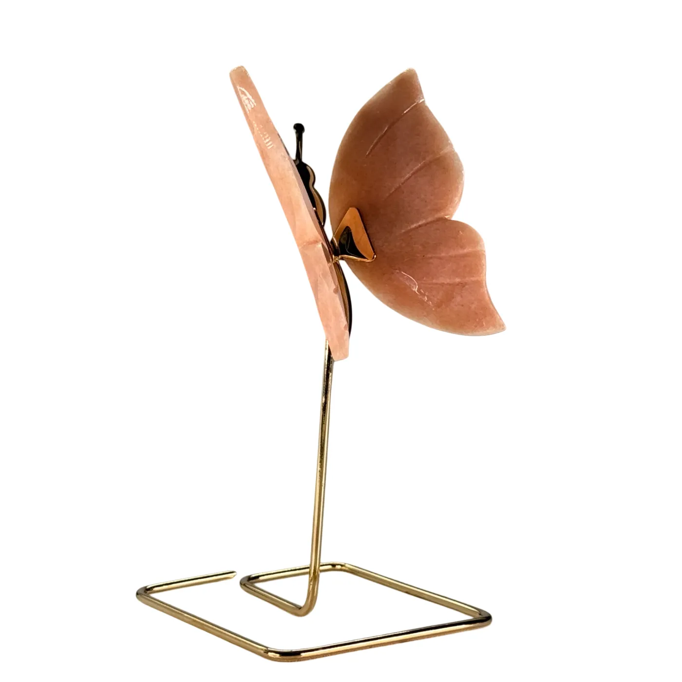 Vlinder op gouden standaard - blauwe onyx - dolomiet