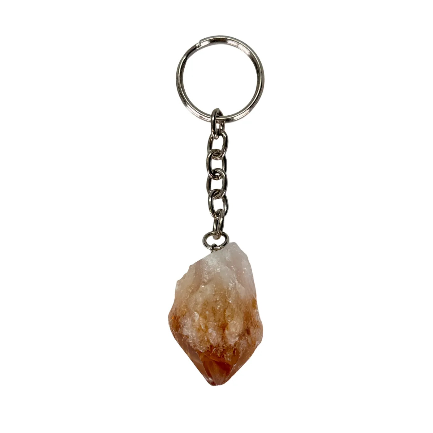 Citrien edelsteen sleutelhanger