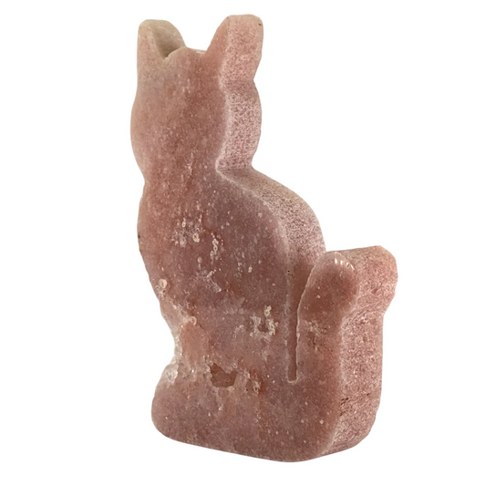 Roze amethist poes figuur #1