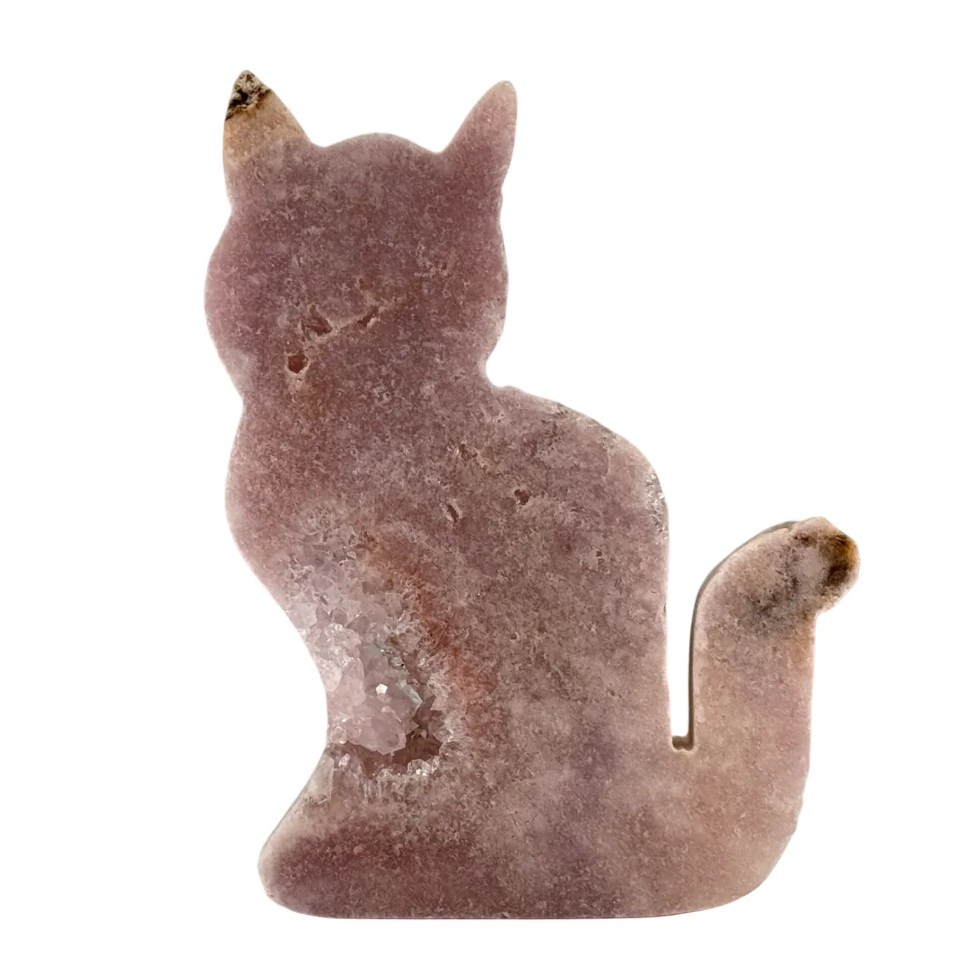 Roze amethist poes figuur #3