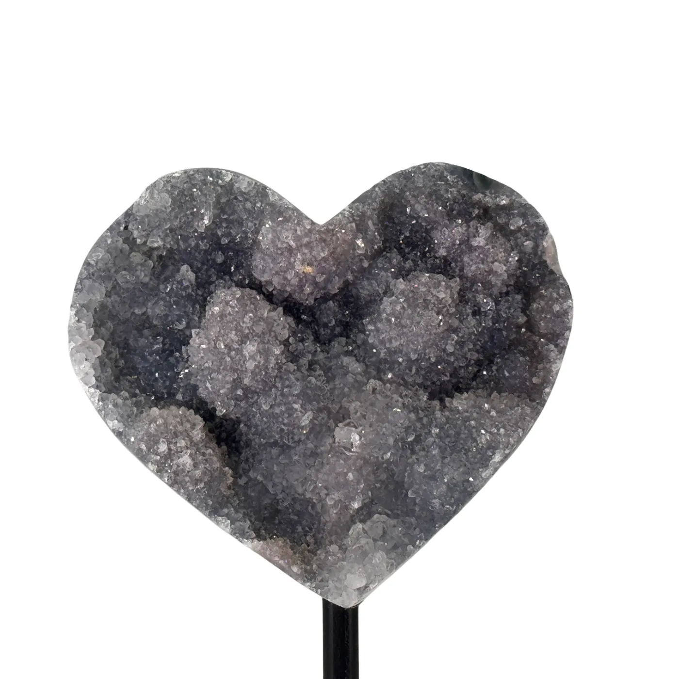 Amethist flower hart op standaard #1