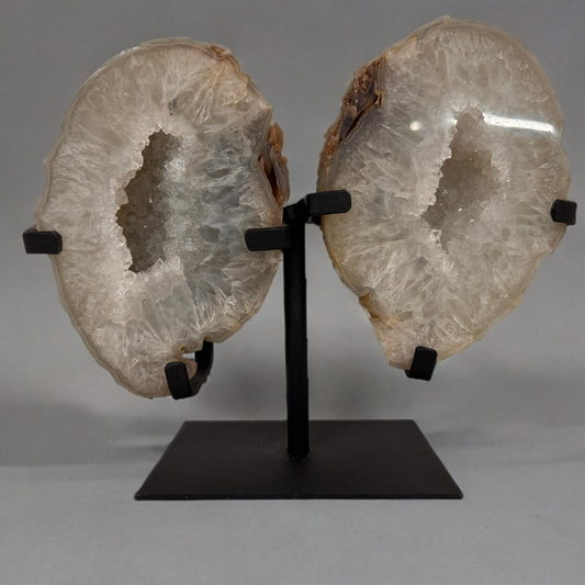 Agaat geode butterfly op standaard #5