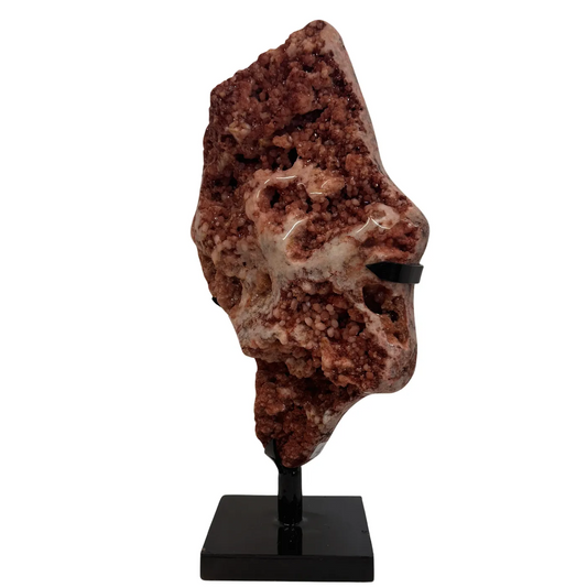 Roze Amethist op Zwarte Metalen Standaard – Hoge Kwaliteit #3