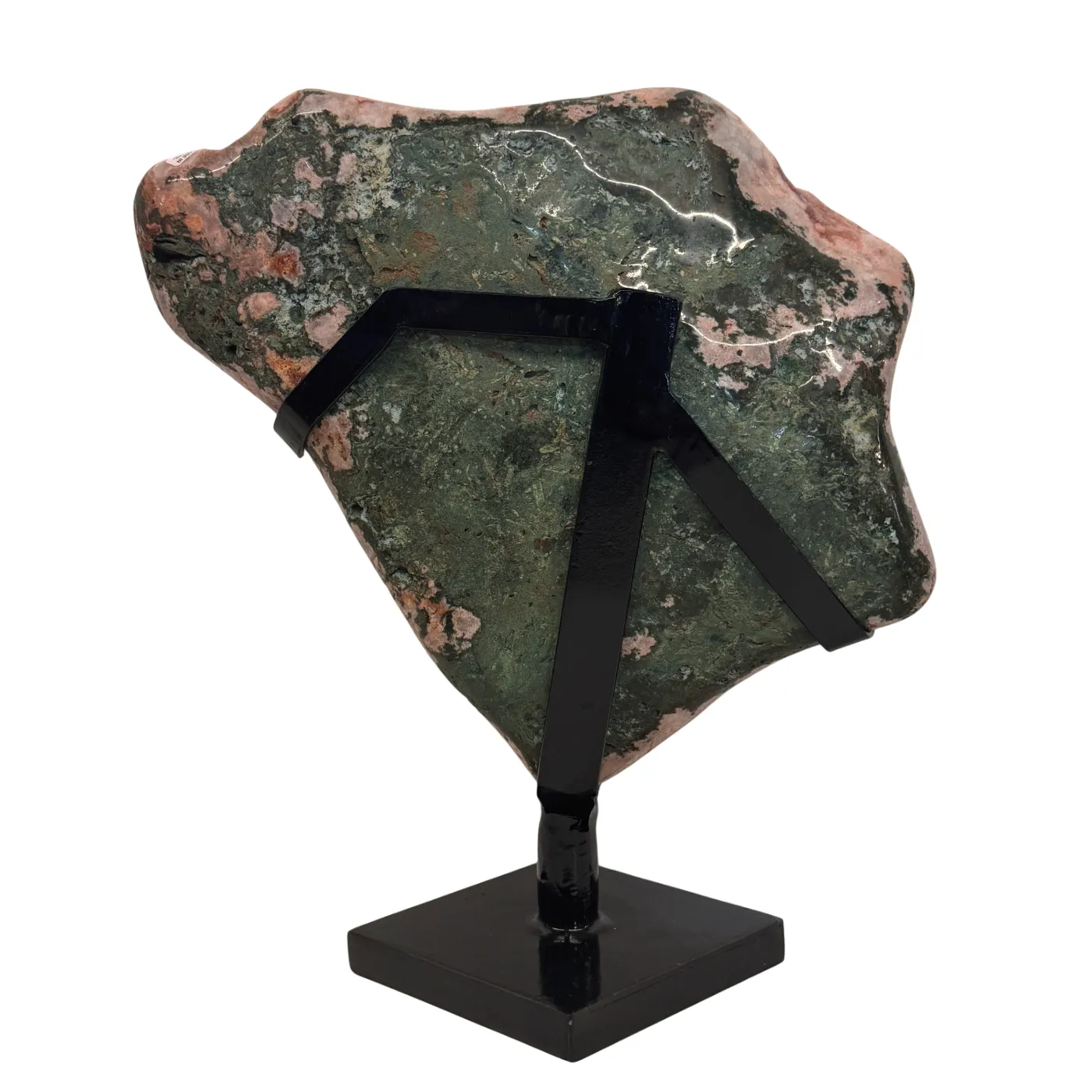 Roze Amethist op Zwarte Metalen Standaard – Hoge Kwaliteit #5