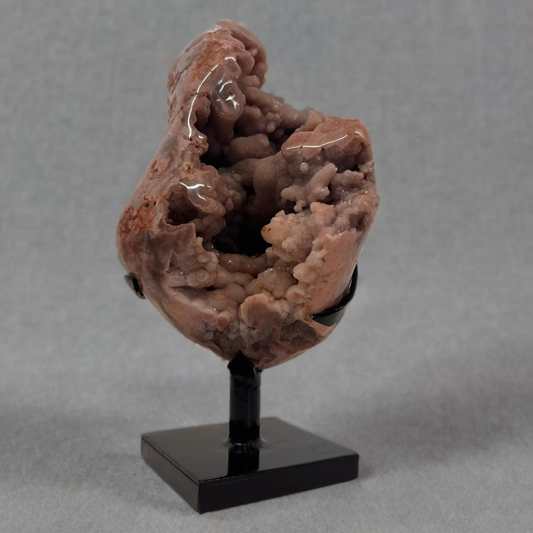 Roze Amethist op Zwarte Metalen Standaard – Hoogwaardige Kwaliteit uit Brazilië #9