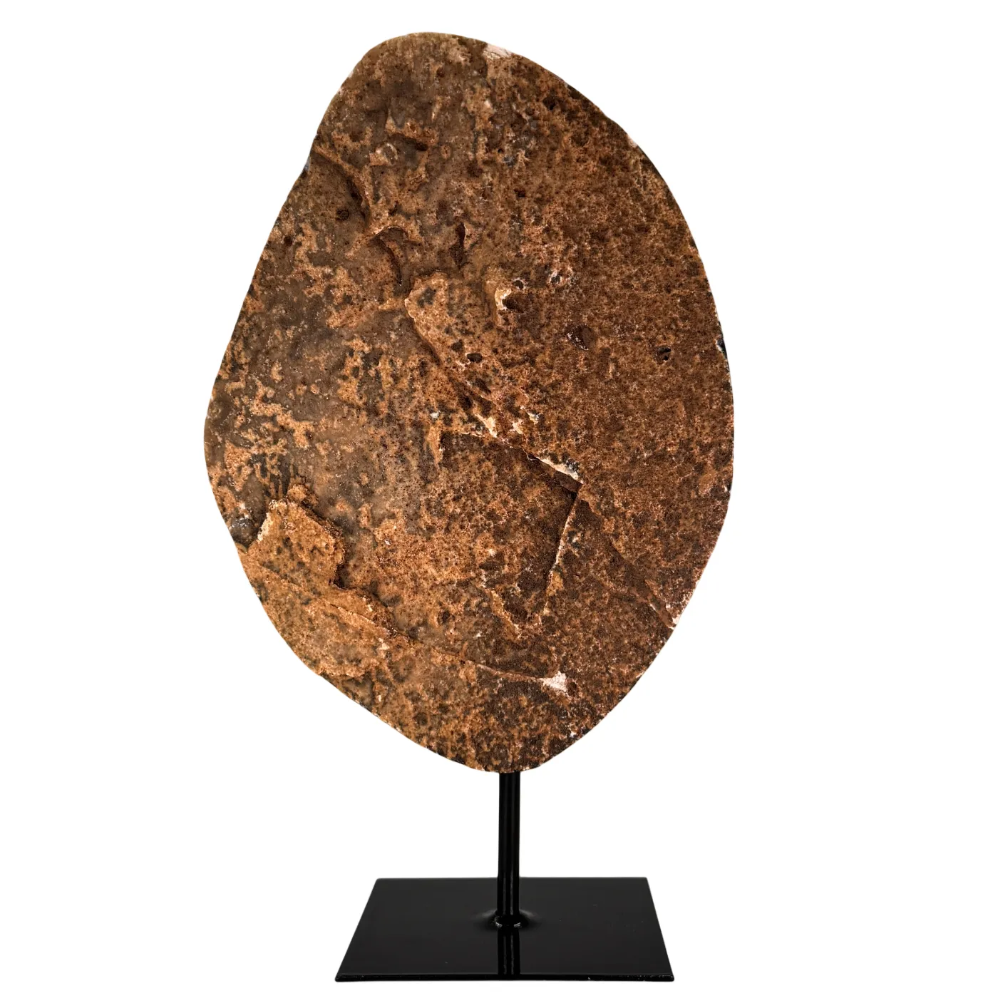 Agaat op Metalen Standaard – Uniek stuk uit Brazilië