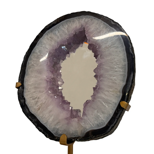 Amethist Spiegel op Metalen Standaard uit Brazilië (5,5 kg)