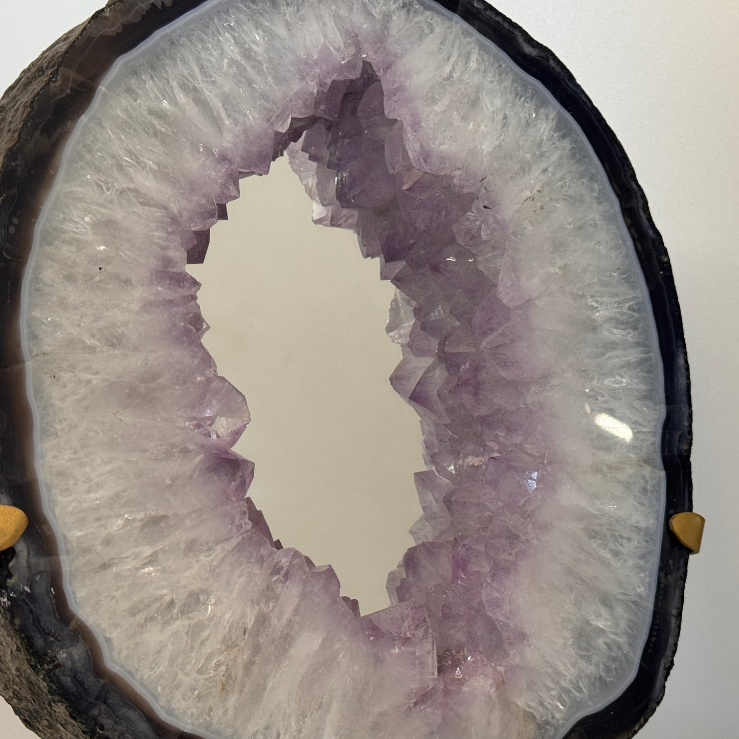 Amethist Spiegel op Metalen Standaard uit Brazilië (5,5 kg)