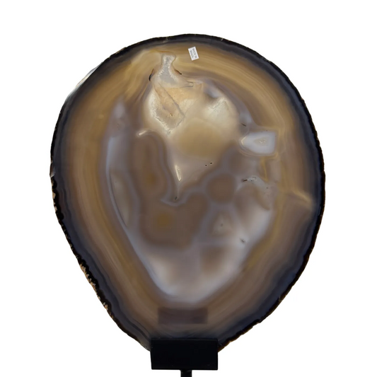 Agaatschijf op Metalen Standaard – 40 cm