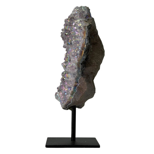 Kleine Angel Aura Titanium op Voet – Natuurlijke Kwarts