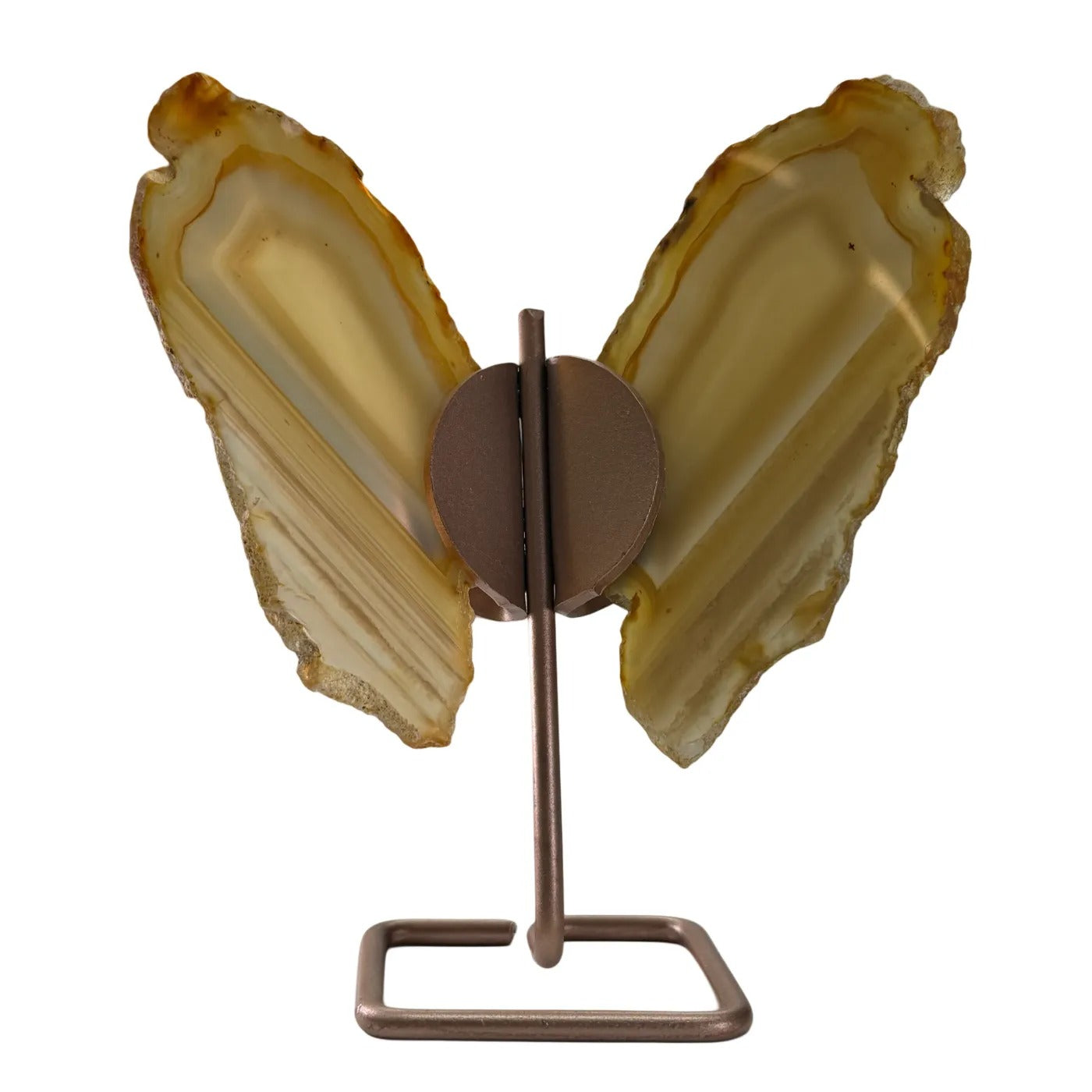 Agaat Vlinder op Gouden Standaard