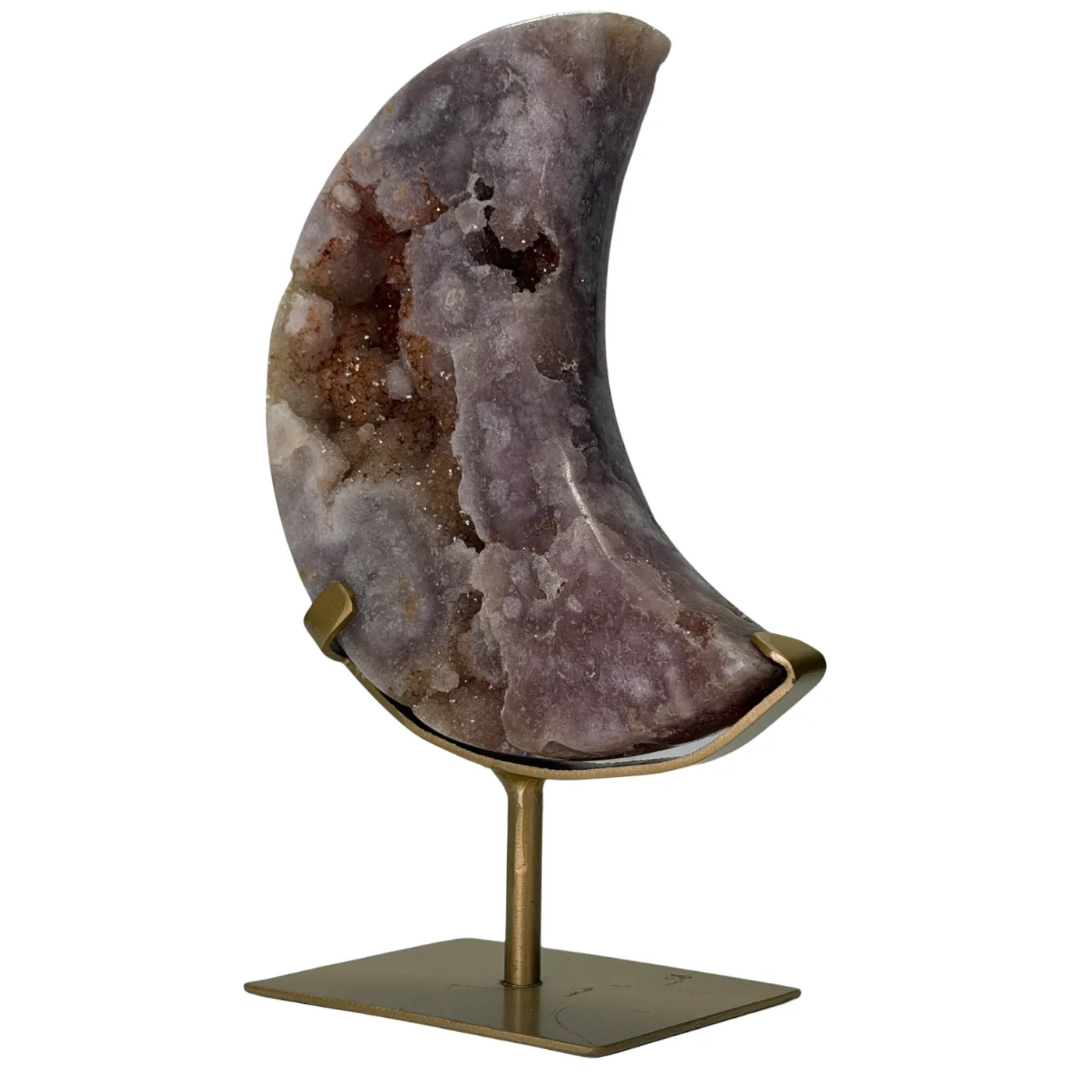 Roze Amethist Maan op Standaard - 1,2 kg - 22 cm