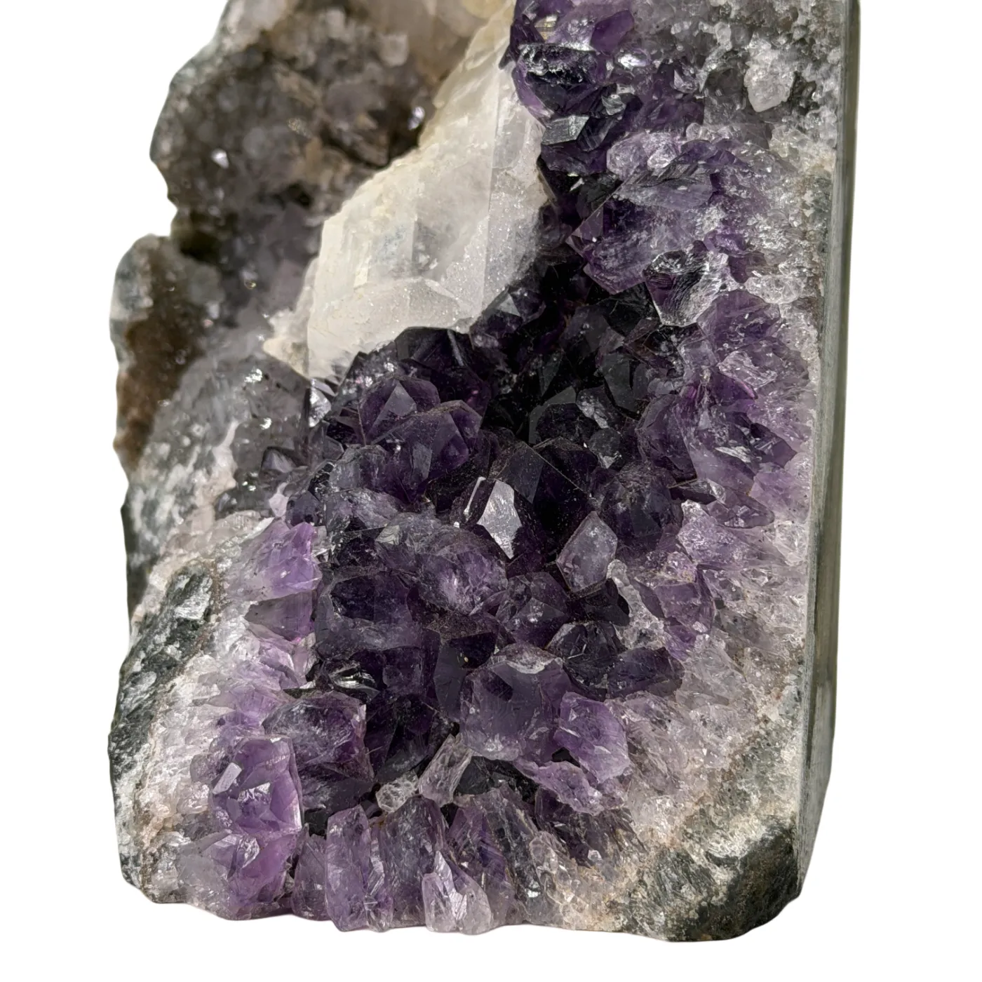 Amethist met calciet - speciale formatie #11