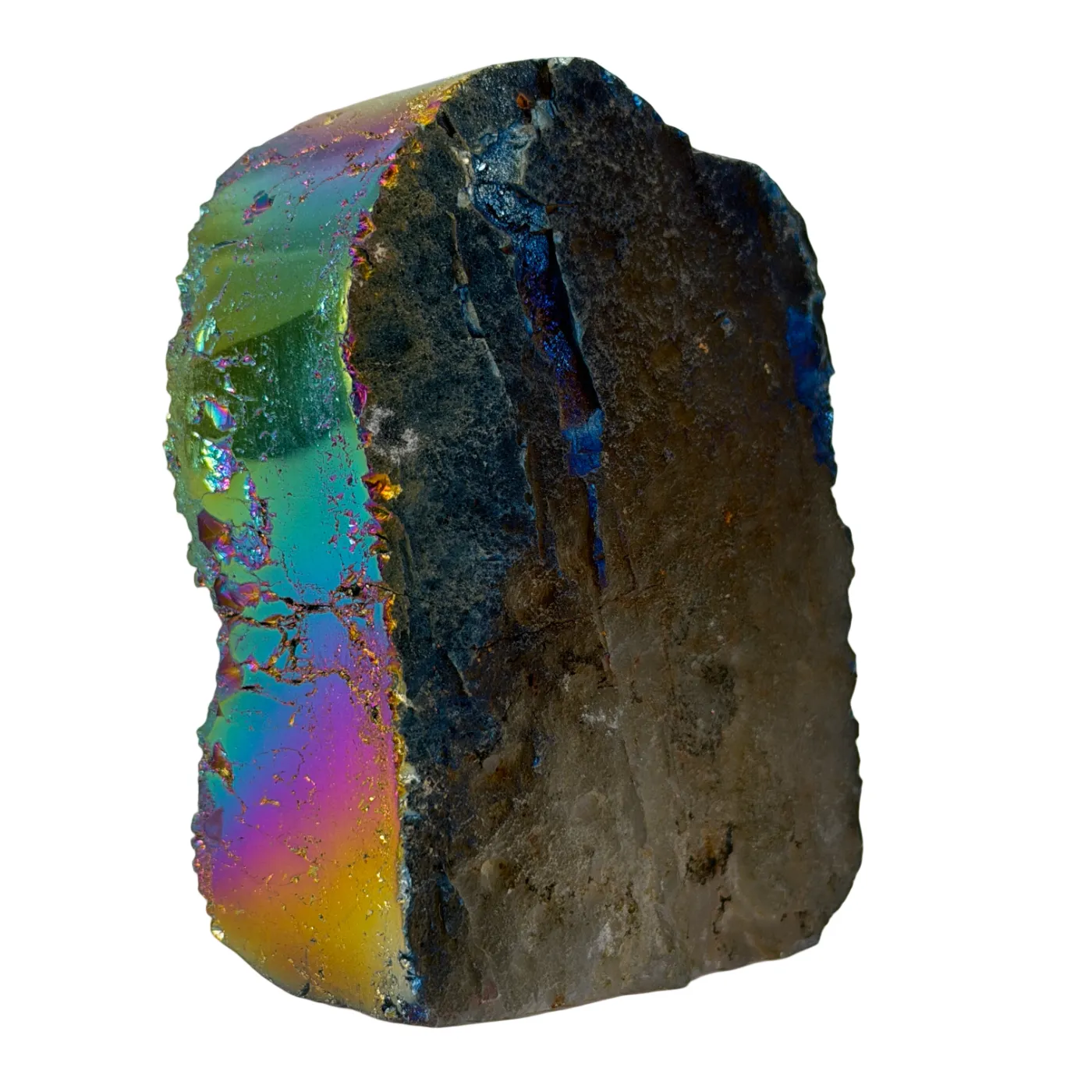 Kleine titanium rainbow kwarts