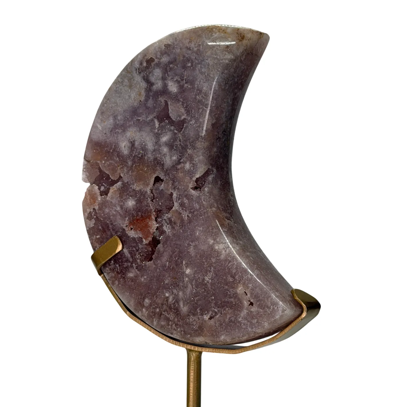 Roze Amethist Maan op Standaard - 1,2 kg