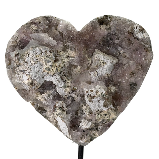 Amethist Flower op standaard – Hartvorm