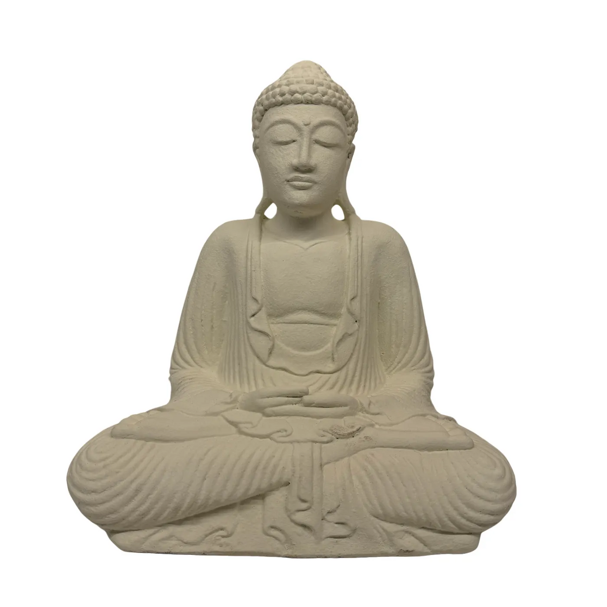 Statue de Bouddha de jardin en terre cuite – 40 cm