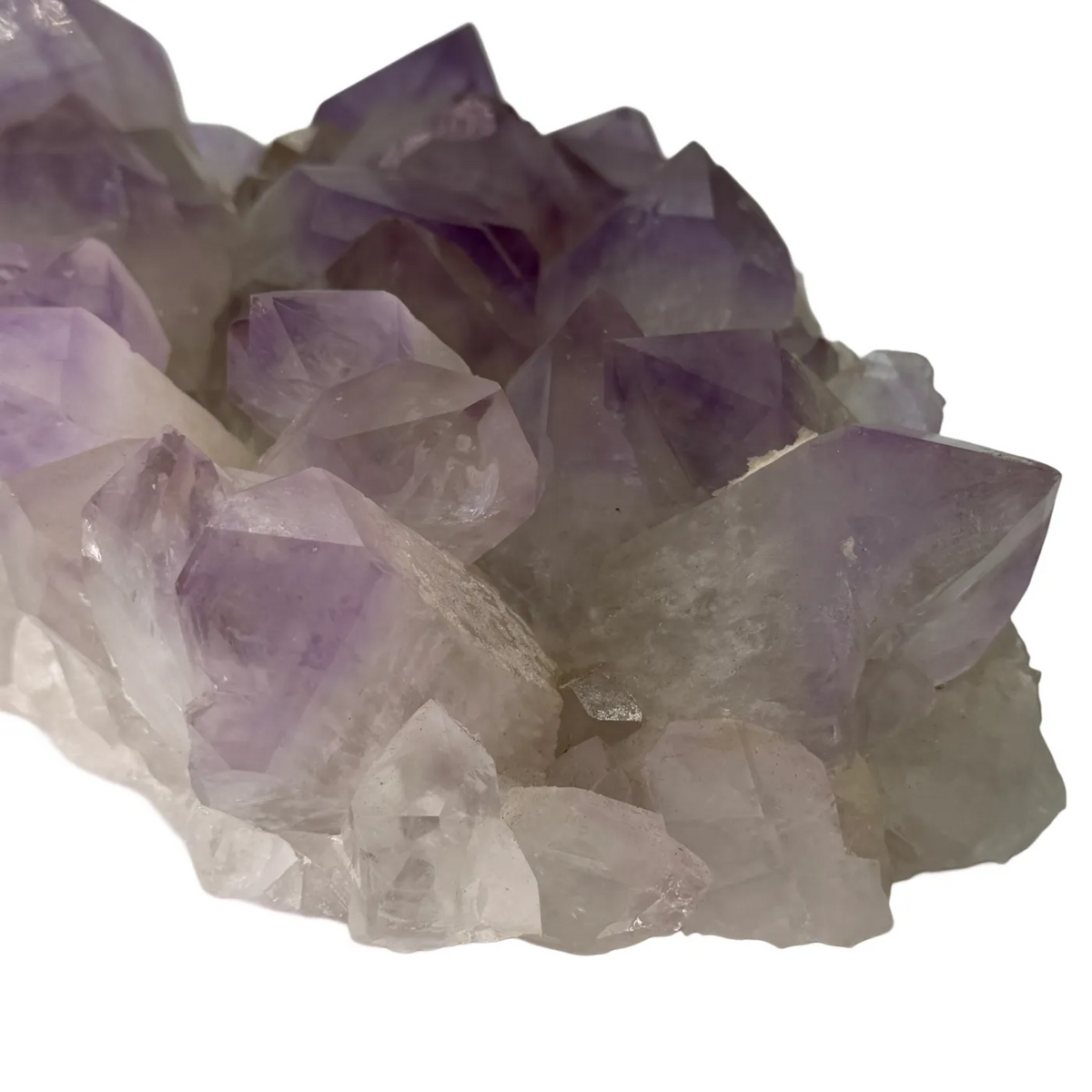 Amethist cluster uit Bolivia met prachtige grote paarse punten