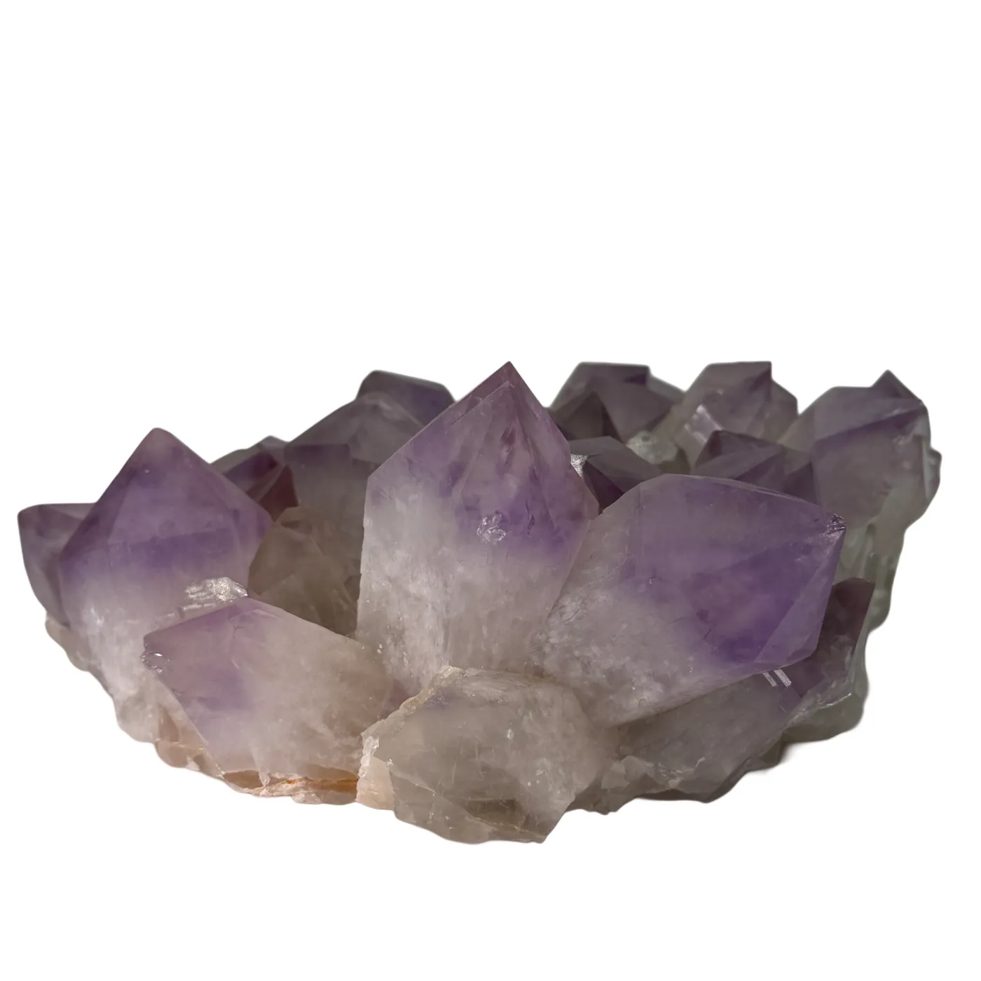 Amethist cluster uit Bolivia met prachtige grote paarse punten