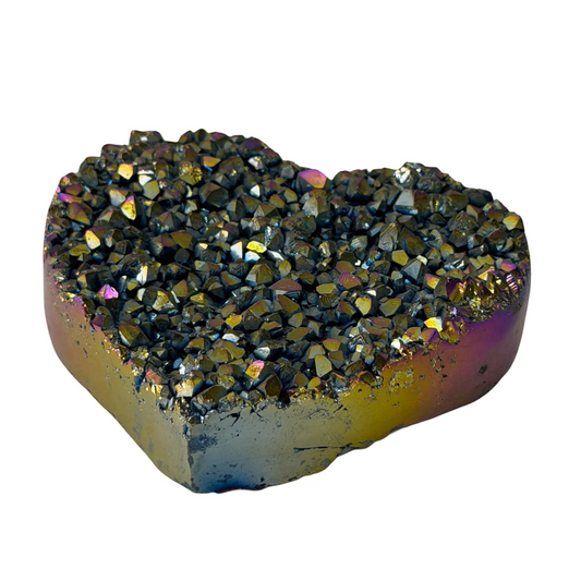 Titanium rainbow hart van kwarts.