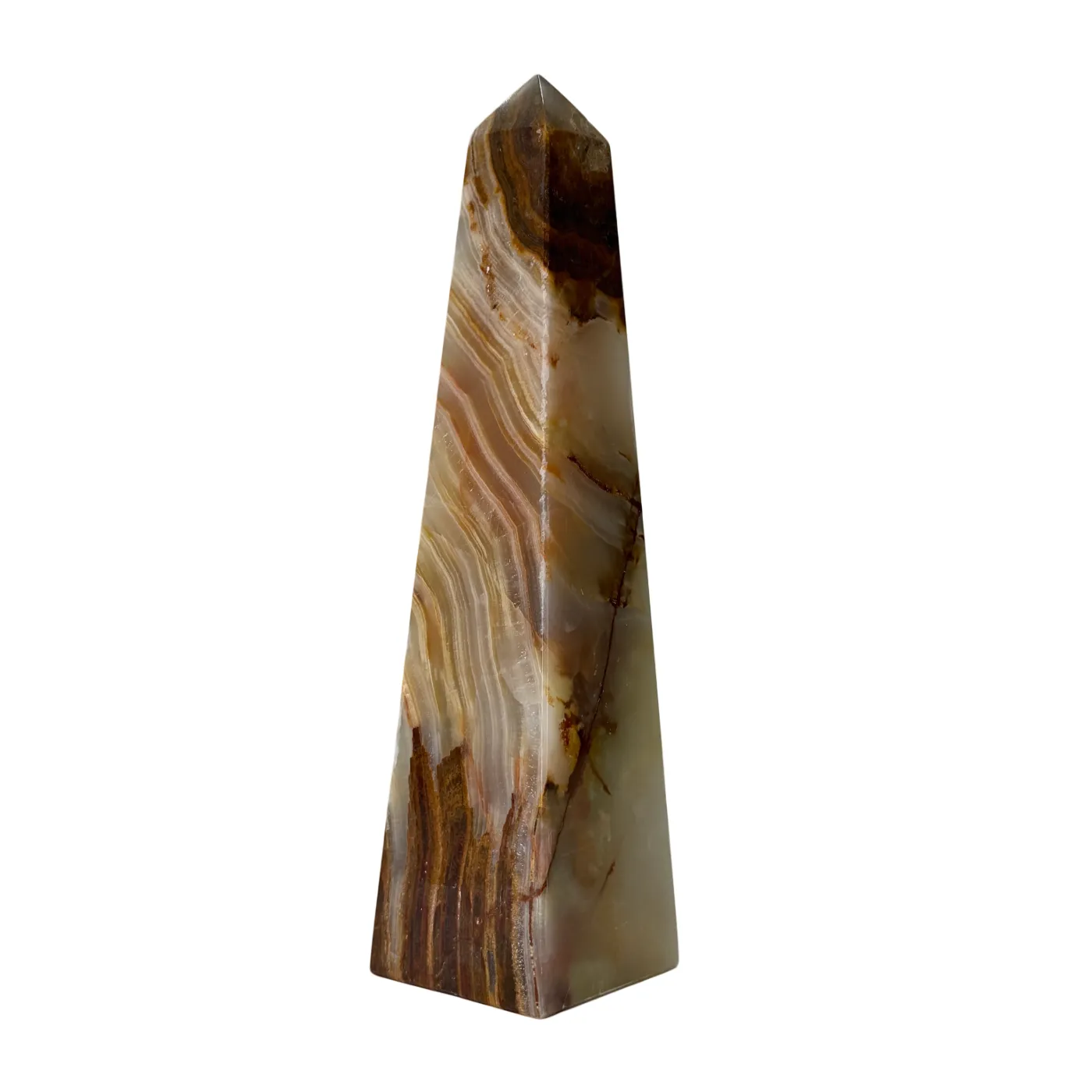 Obelisk van bruine onyx uit Brazilië