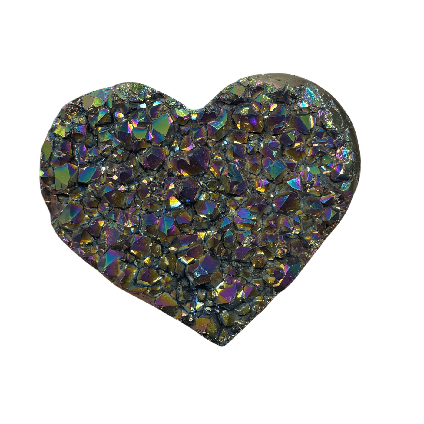 Titanium rainbow hart van kwarts