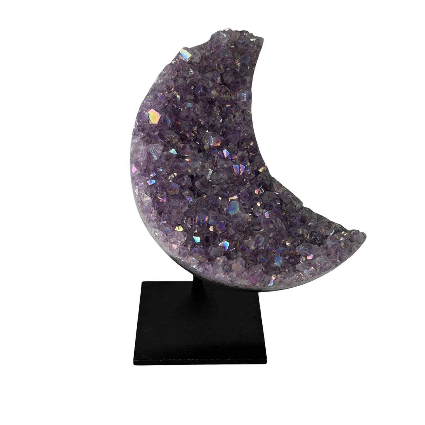 Titanium Rainbow Kwarts Maan (7 cm)