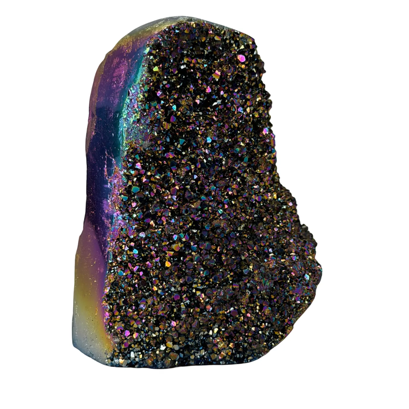 Titanium Rainbow Kwarts Cut Base