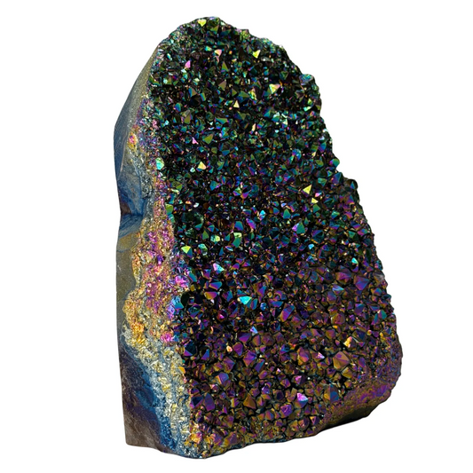 Titanium Aura Kwarts uit Brazilië – Regenboog Kristal