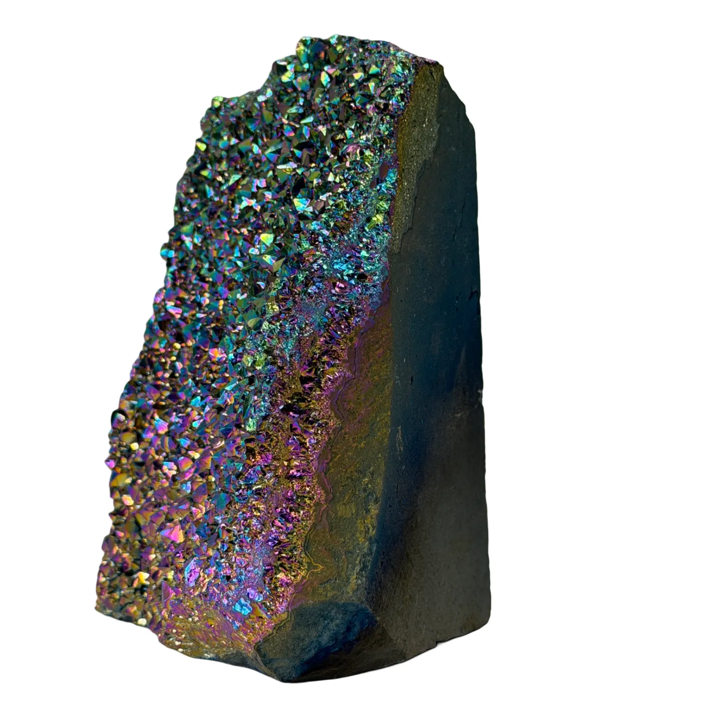 Titanium Aura Kwarts uit Brazilië – Regenboog Kristal