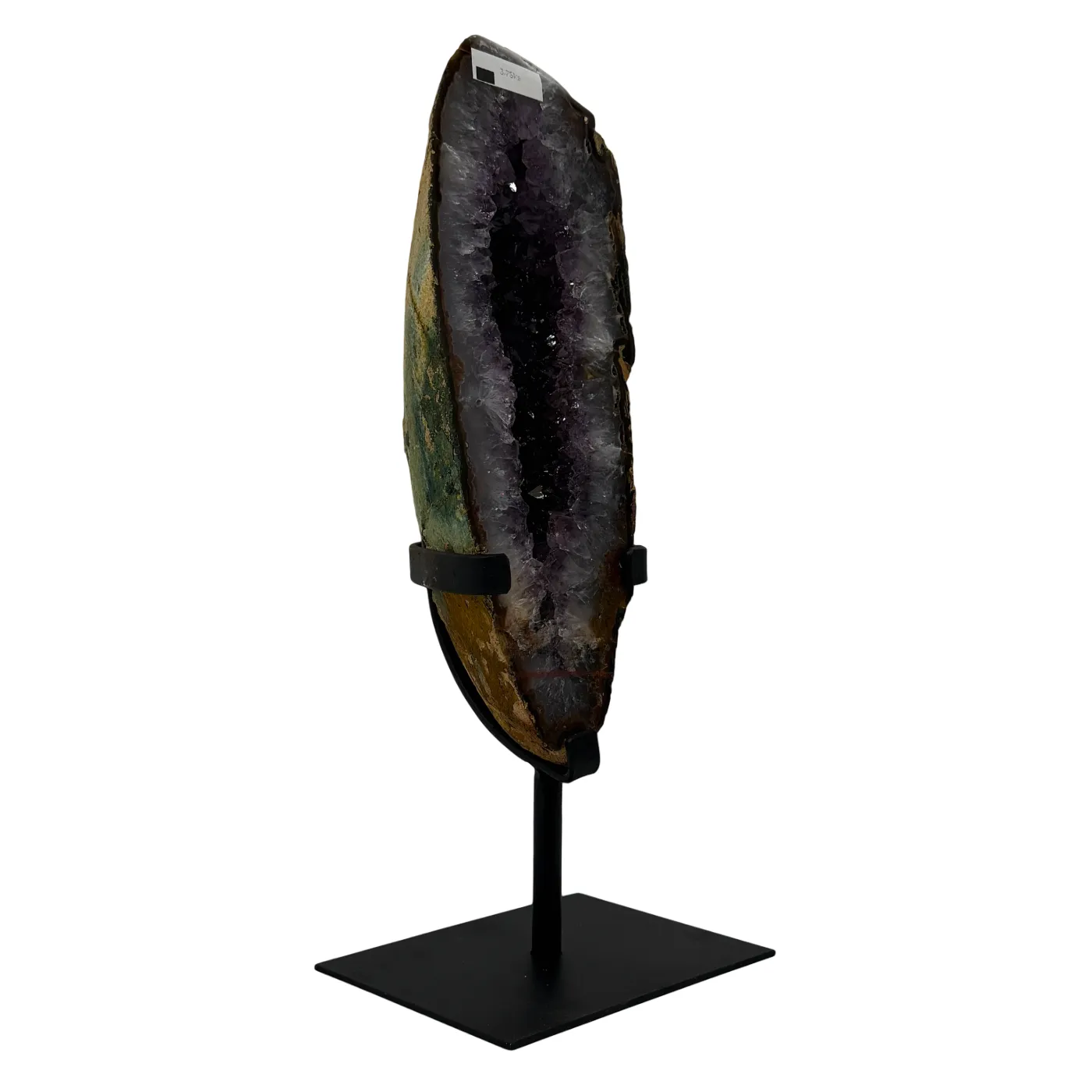 Amethist Geode met Agaat op Standaard uit Brazilië – 40 cm