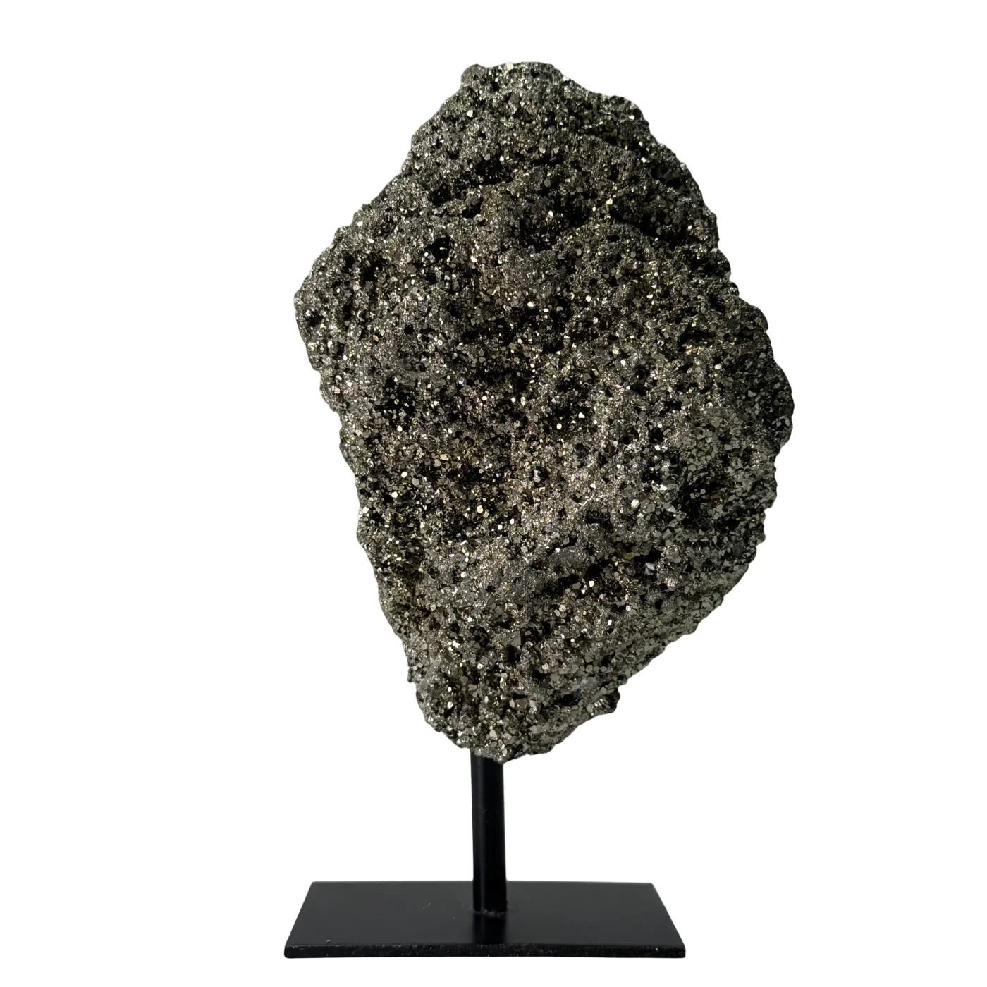 Pyrite sur support – pierre naturelle du Brésil - 15 cm
