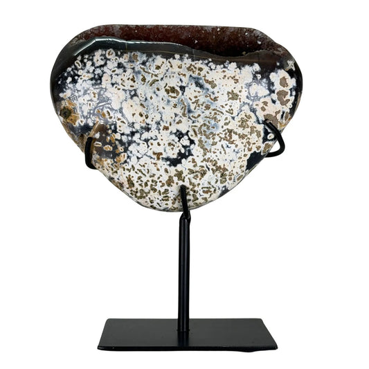 Amethist geode met agaat op standaard #5