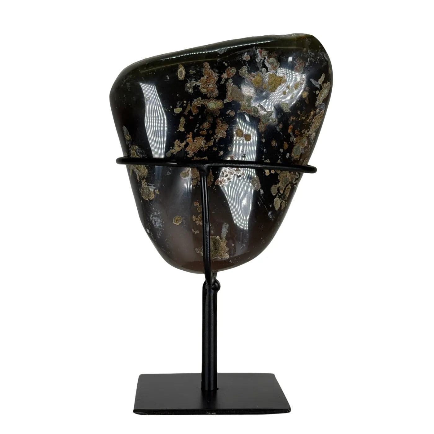 Amethist geode met agaat op standaard #9