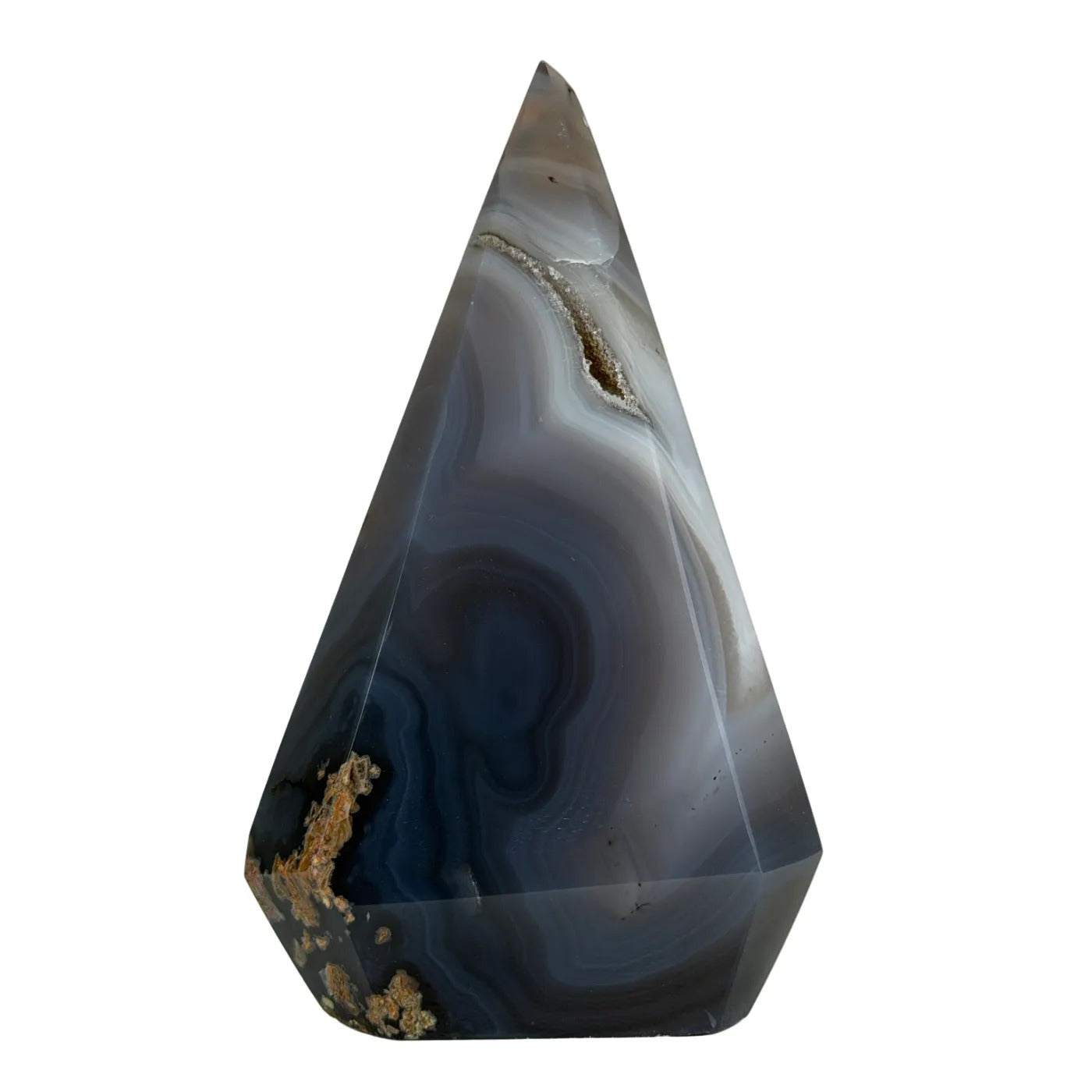Natuurlijke agaat in diamant vorm