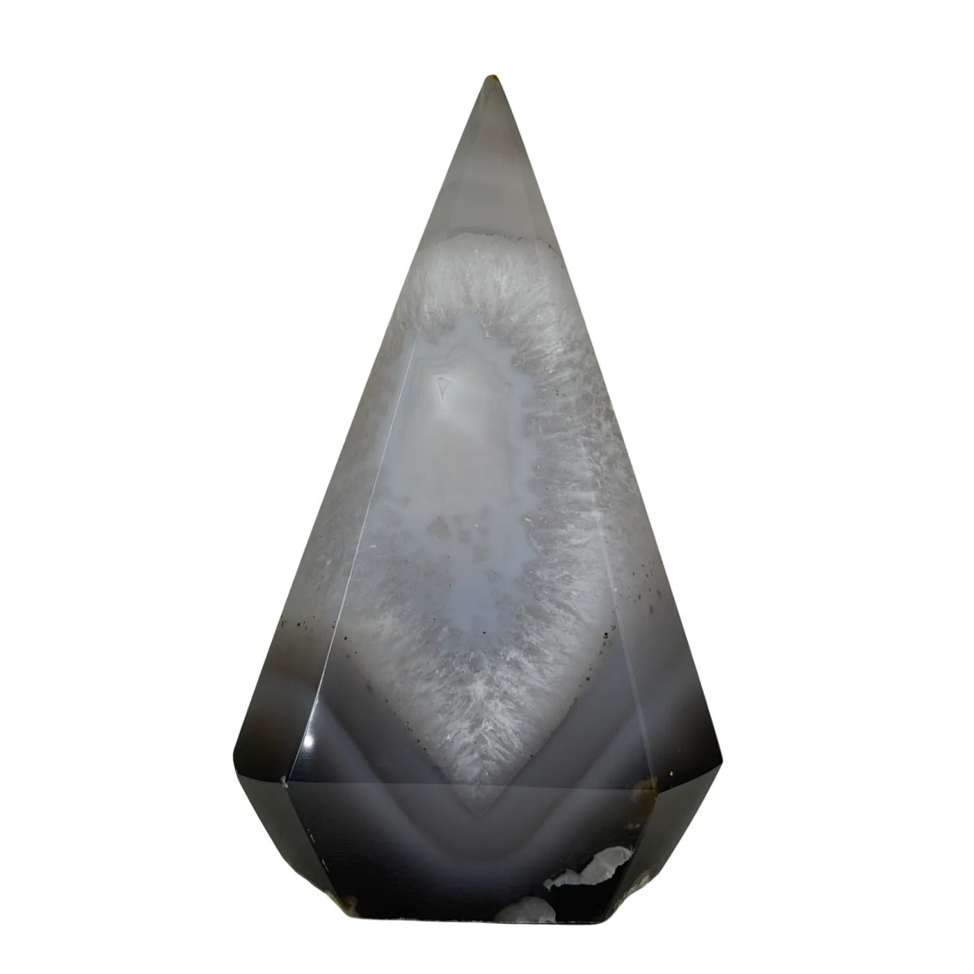 Natuurlijke agaat in diamant vorm #3