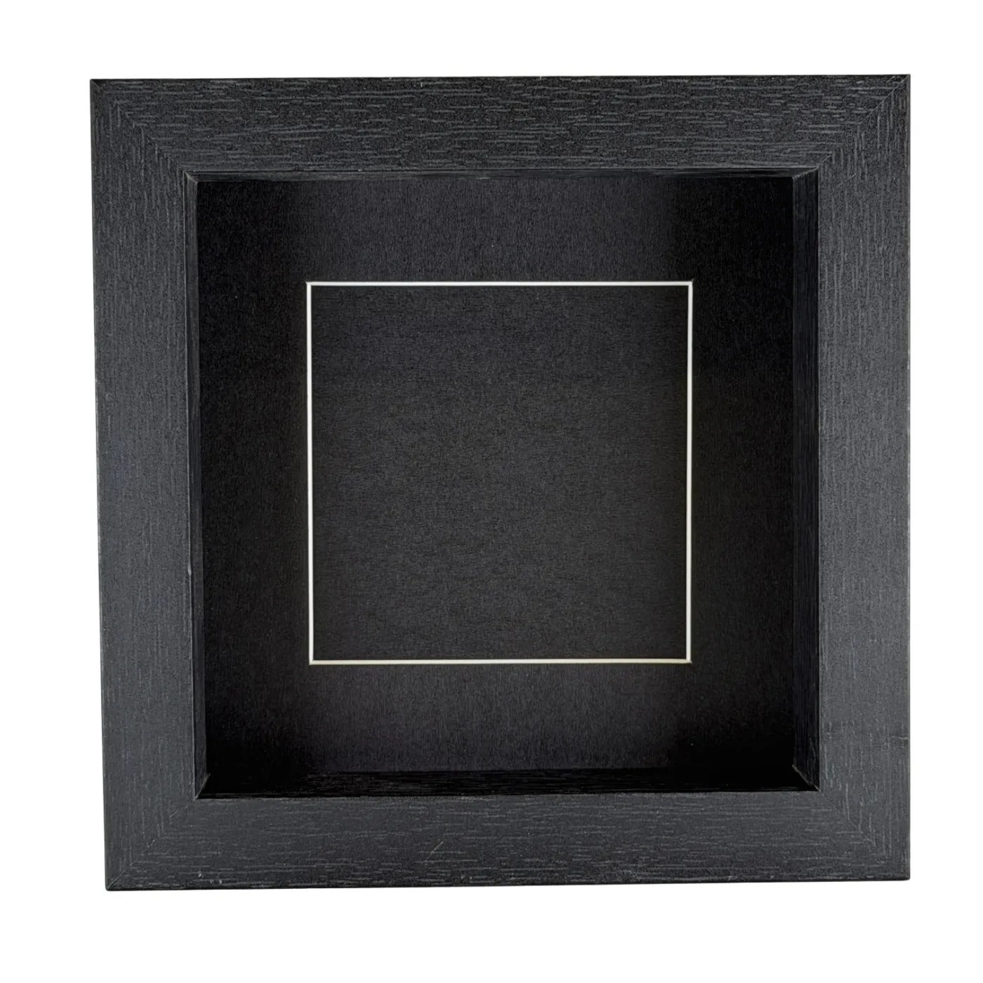 Deep frame 16x16x4.5 cm with white Passe Partout